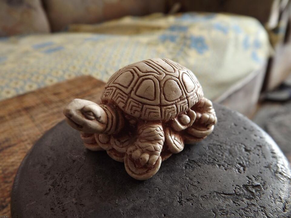 iyi şanslar muska olarak kaplumbağa heykelcik